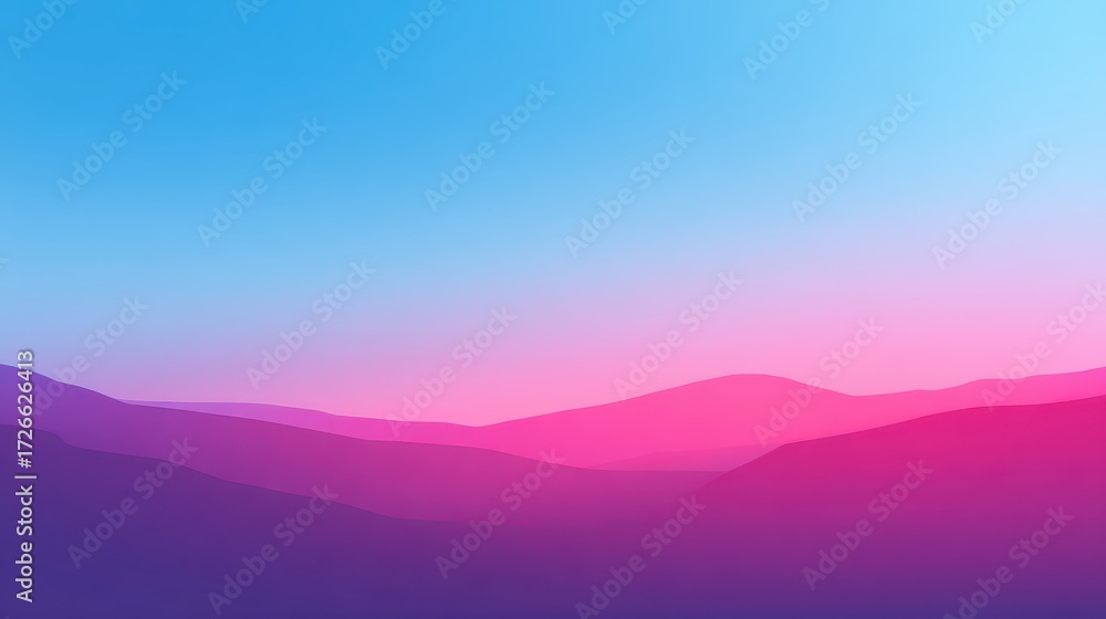 Obraz premium Smooth Gradient Color Blend Illustration