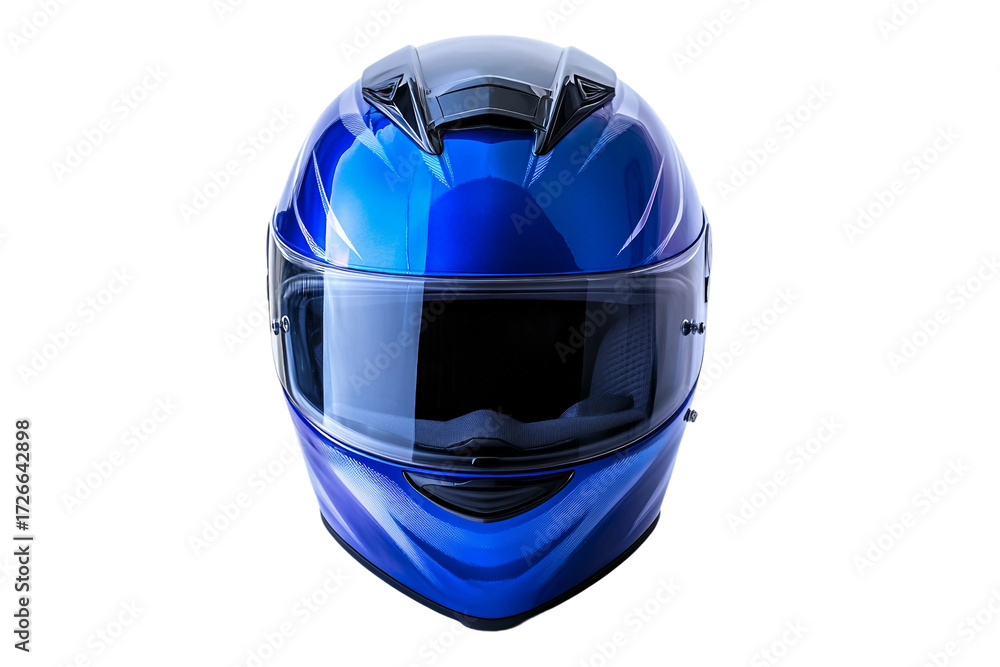 Fototapeta premium Aerodynamic Modern Biker Helmet Isolated on transparent background