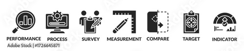 Benchmarking vector illustration concept. Idea of business development and improvement