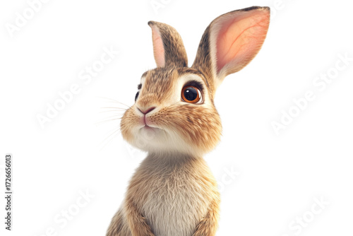 Cartoon Rabbit Isolated on transparent background