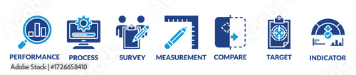 Benchmarking vector illustration concept. Idea of business development and improvement