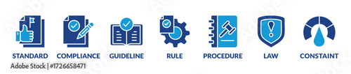 Banner regulation with keywords and icons