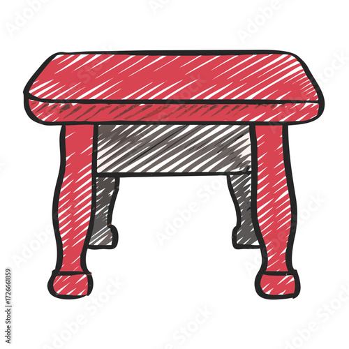 wooden chair isolated on white