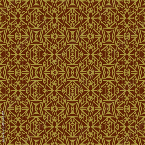 seamless pattern with golden ornament