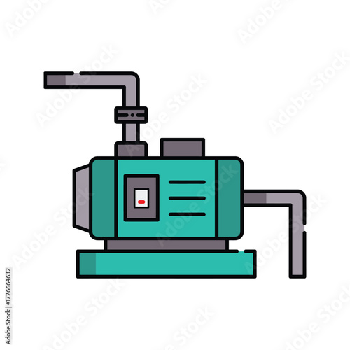 Water Pump System Illustration.