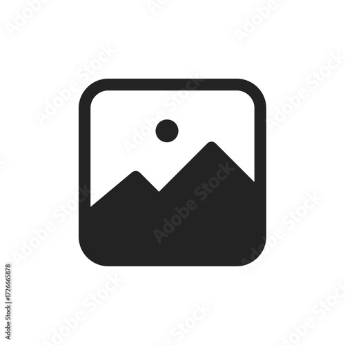 Image, gallery or photo album icon representing visual content, media, or image management