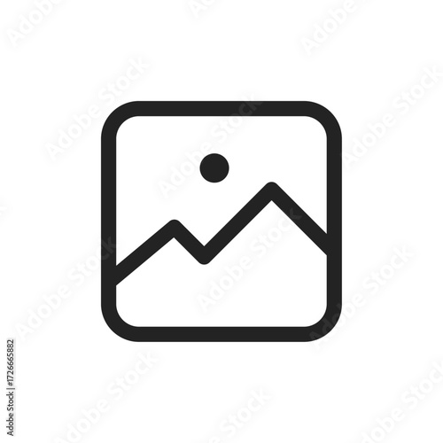 Image, gallery or photo album icon representing visual content, media, or image management
