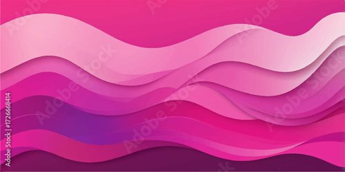 A vibrant pink and purple abstract wave pattern illustration serves as a colorful design template or wallpaper backdrop