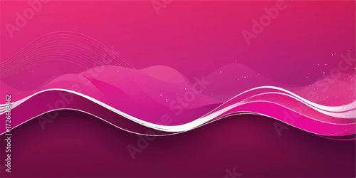Vector pink abstract background design with flowing wave lines, light texture, and artistic curve pattern illustration