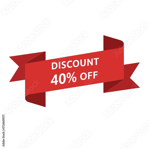Red sale banner with the text "SALE" and "70% OFF" for promotional purposes.
