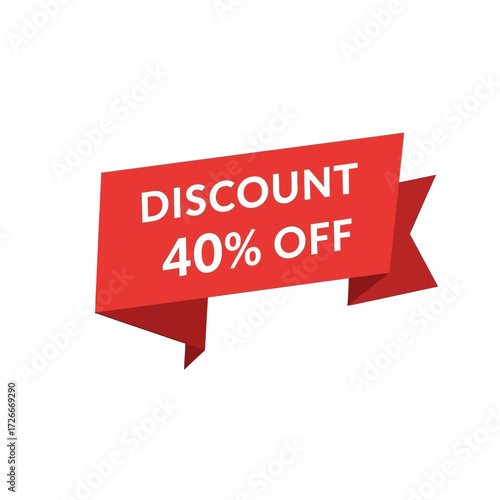Red sale banner with the text "SALE" and "70% OFF" for promotional purposes.