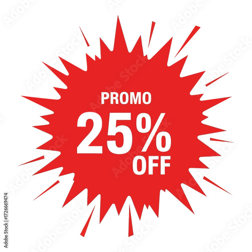 Red sale banner with the text "SALE" and "70% OFF" for promotional purposes.
