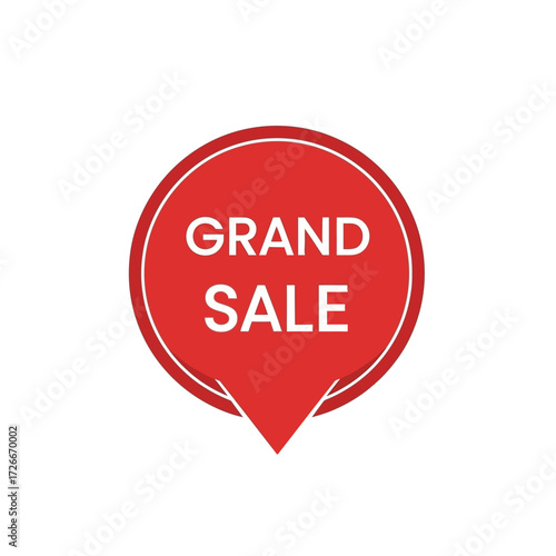 Red sale banner with the text "SALE" and "70% OFF" for promotional purposes.