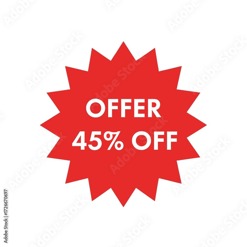 Red sale banner with the text "SALE" and "70% OFF" for promotional purposes.