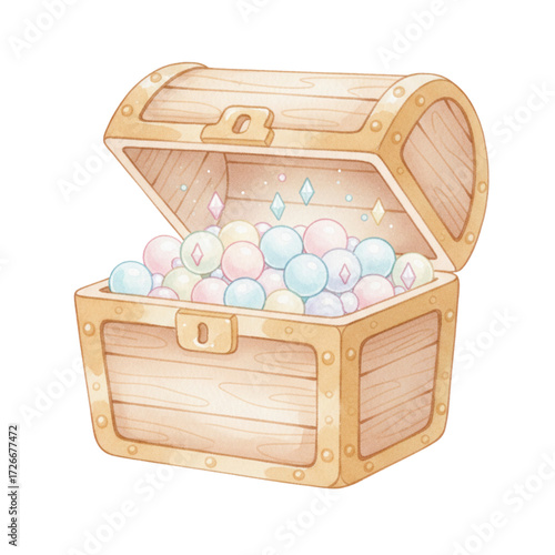 Treasure Chest with Pearls