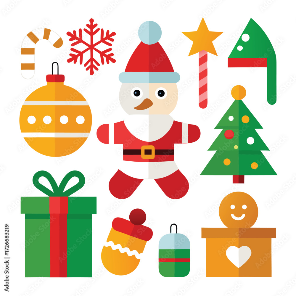 Fototapeta premium Christmas set (2).eps