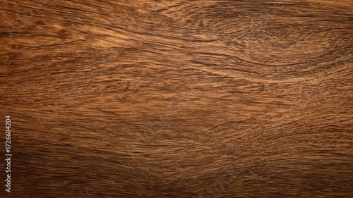 Rich brown wood texture with natural grain patterns. AI generated