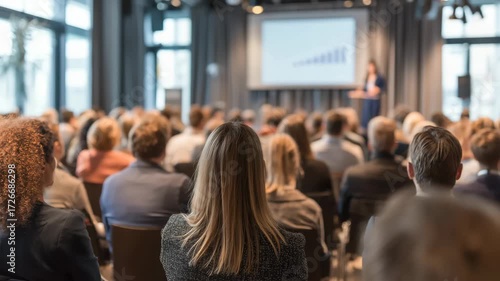 Wallpaper Mural Business professionals engage in a presentation about growth strategies in a modern conference setting Torontodigital.ca