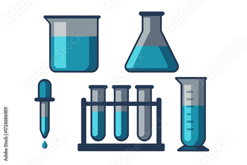 Essential scientific laboratory glassware and chemical equipment for research and experimentation in chemistry and biology