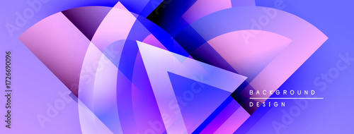 Abstract flowing shapes, vibrant purple hues, modern design. Gradient blends create dynamic visual effect. Smooth curves suggest movement.