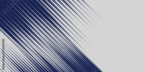 Abstract halftone wave dots background. Futuristic twisted grunge pattern, dots, circles. Vector modern optical pop art texture