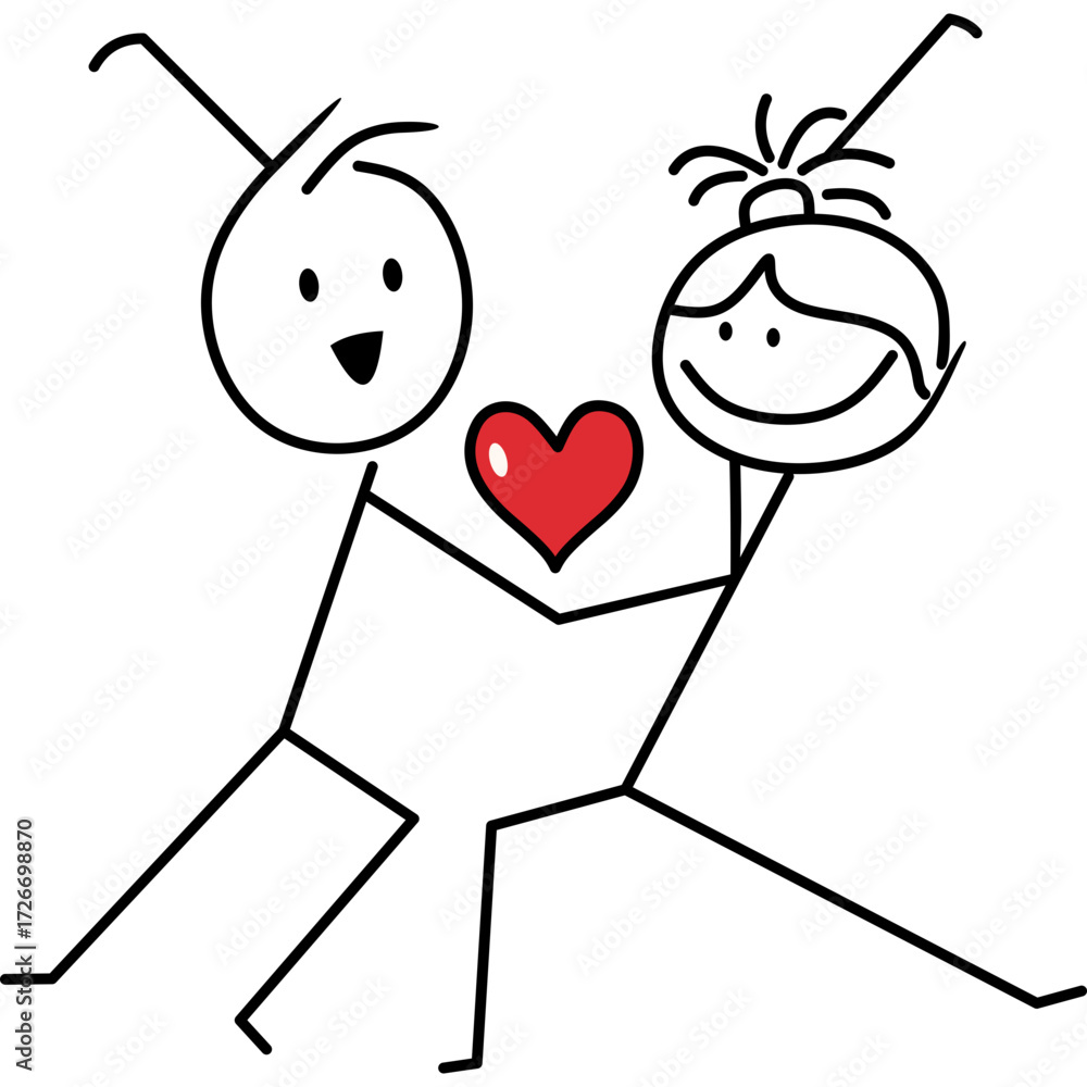 Obraz premium Stick figure doodle