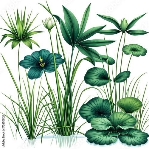 Lotus leaf illustration