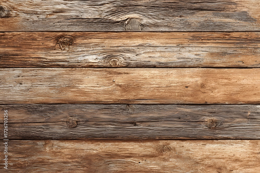 Fototapeta premium Weathered wooden planks texture rustic brown