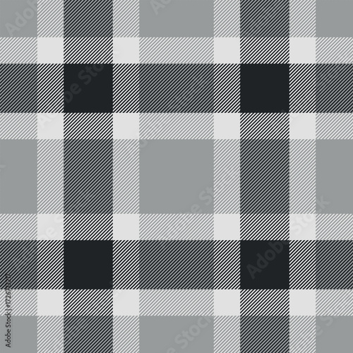 Checkered design for prints. Seamless gray,white color check pattern.Repeating patern plaid.  Repeated tartan fabric.Ekose texture. Madras flannel.Vector scottish fabriс.Checker line.Stripe gingham