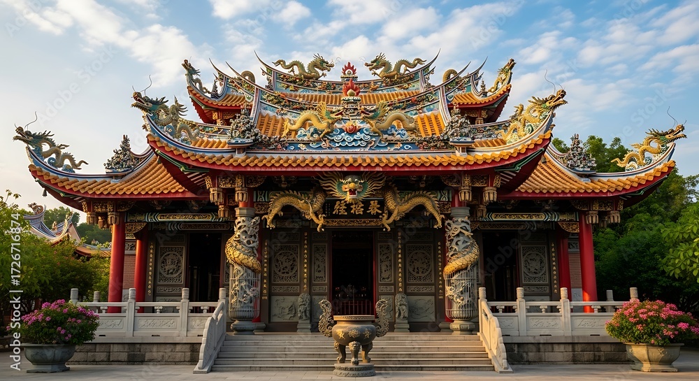 Fototapeta premium Temple with Taiwan, and Culture.