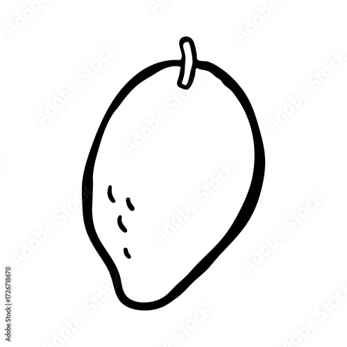 Simple Hand Drawn Mango