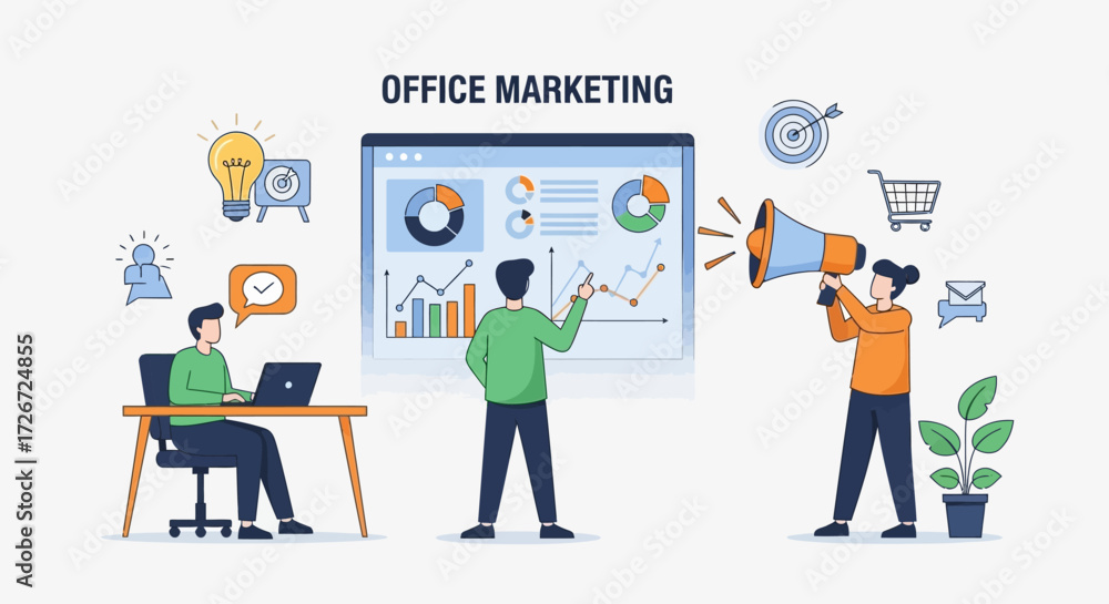 Fototapeta premium business man with laptop