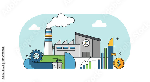 vector illustration of a castle