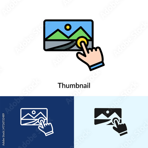 Thumbnail Icon Filled Collection With Multi Styles