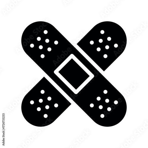 Bandage Icon – First Aid and Medical Treatment Symbol