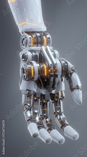 High Tech Robotic Hand – Artificial Intelligence and Automation