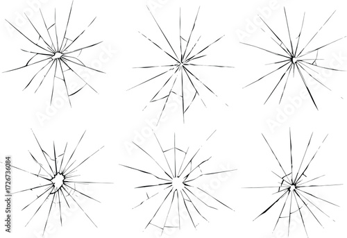 broken glass vector template for a creative design background. glass texture Vector illustration. Eps 10