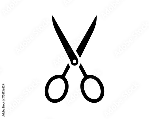 scissor icon logo vector in trendy style template. on white background