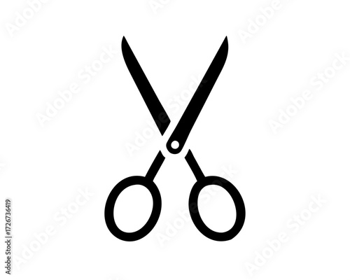 scissor icon logo vector in trendy style template. on white background