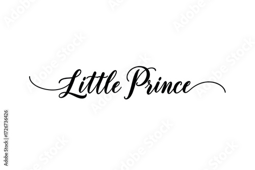 Celebrating the little prince a creative tribute artistic space typography imaginative playful. Vector illustration