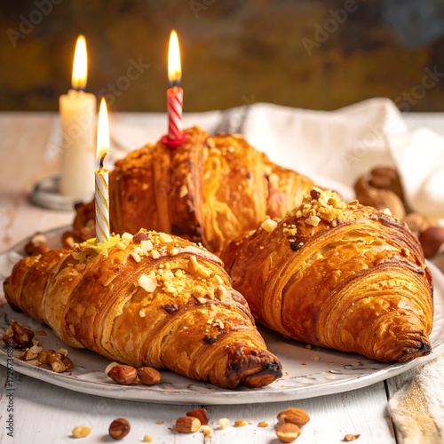 Birthday Croissants