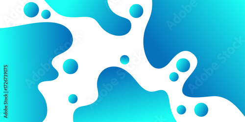 Abstract Modern Shape Splash Blue Background.
