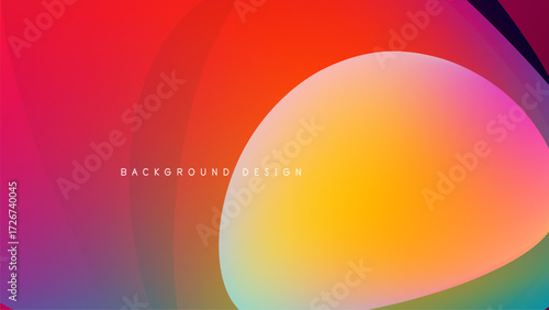 Abstract vibrant layers blend, creating dynamic colorful background. Smooth gradients offer modern visual appeal.