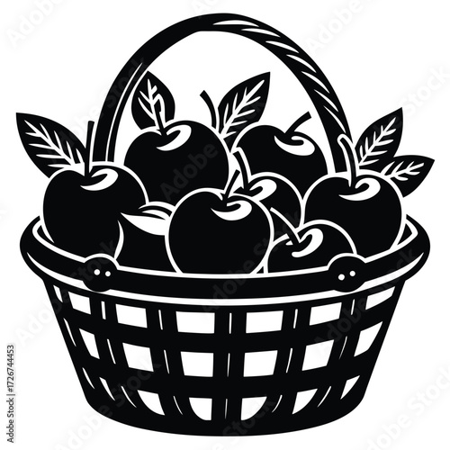 easter basket with easter eggs