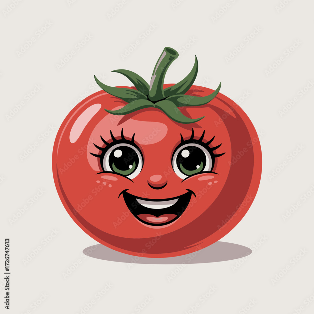 Fototapeta premium funny tomato cartoon