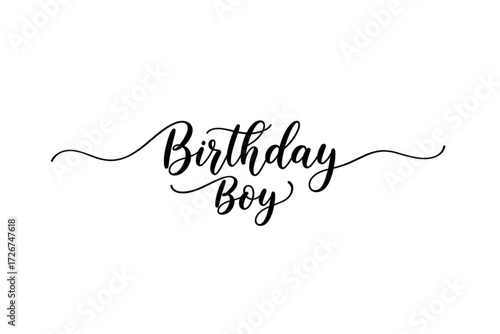 Birthday celebration for a special boy at home fun event joyful atmosphere view family love. Vector illustration