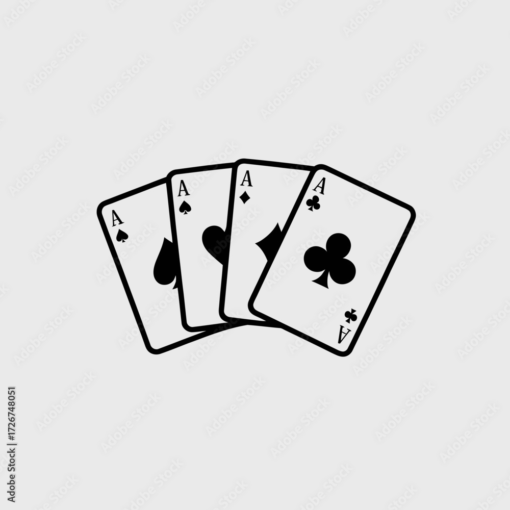 Obraz premium playing cards and chips