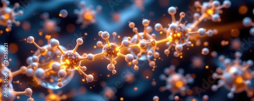 Wallpaper Mural conceptual futuristic scene of glutathione molecules glowing like warriors neutralizing oxidative stress free radicals in cells. Torontodigital.ca