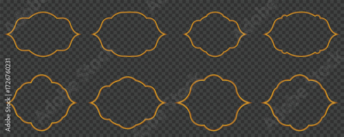 Beautiful Islamic Name Border Banner Design