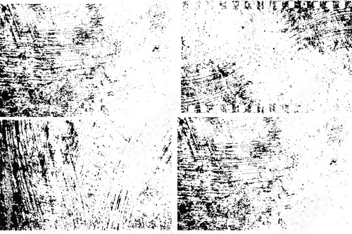 Wallpaper Mural Linocut stamp rectangle texture background collection vector illustration. Vintage letterpress overlays with rough edges. Abstract textured effect. Urban and street art design backgrounds. Torontodigital.ca